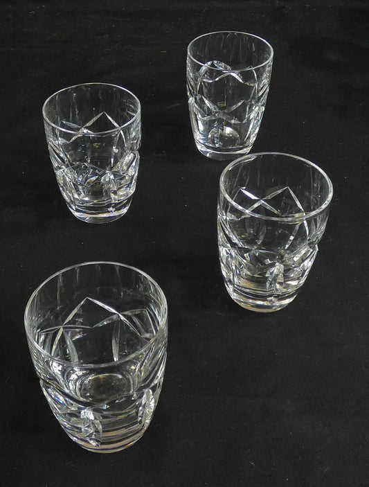 Waterford Lead Crystal Kerry Whiskey Tumblers Set of 4 Gothic etched Sh38