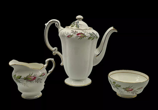 PARAGON BRIDAL ROSE 16 PIECE COFFEE SET INCLUDING COFFEE POT Sh32