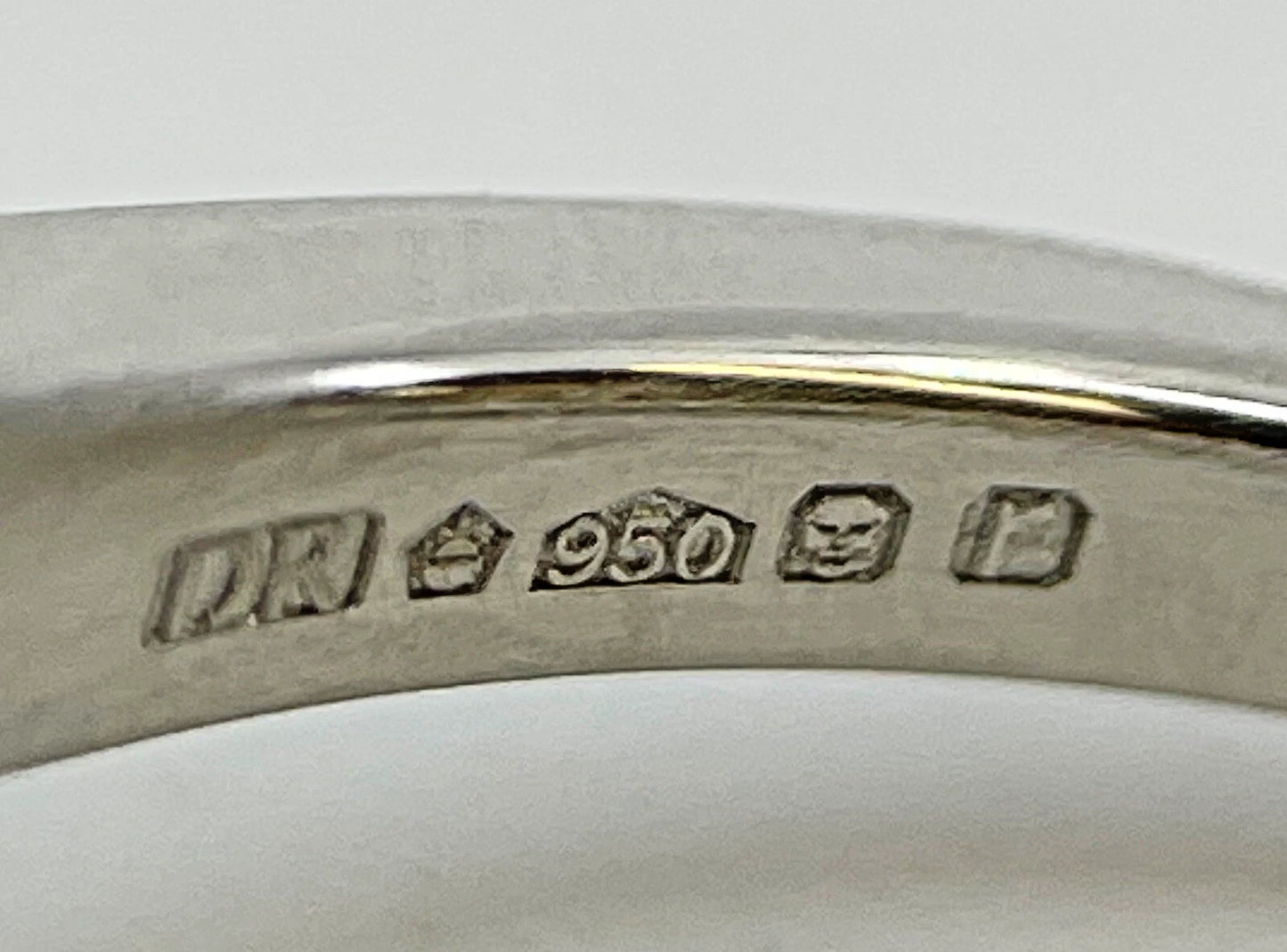 Diamond Solitaire Ring Old Cut Platinum 1.15 Carats Swirl Quality Size N BA319