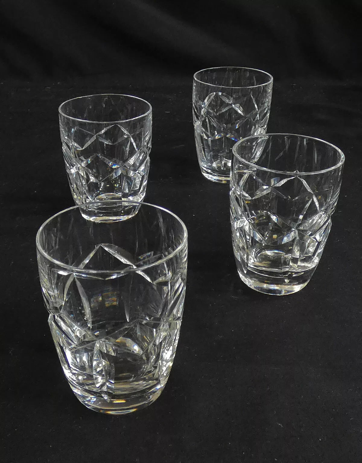 Waterford Lead Crystal Kerry Whiskey Tumblers Set of 4 Gothic etched Sh38