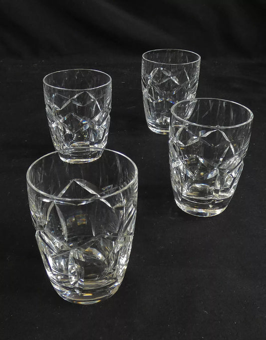 Waterford Lead Crystal Kerry Whiskey Tumblers Set of 4 Gothic etched Sh38