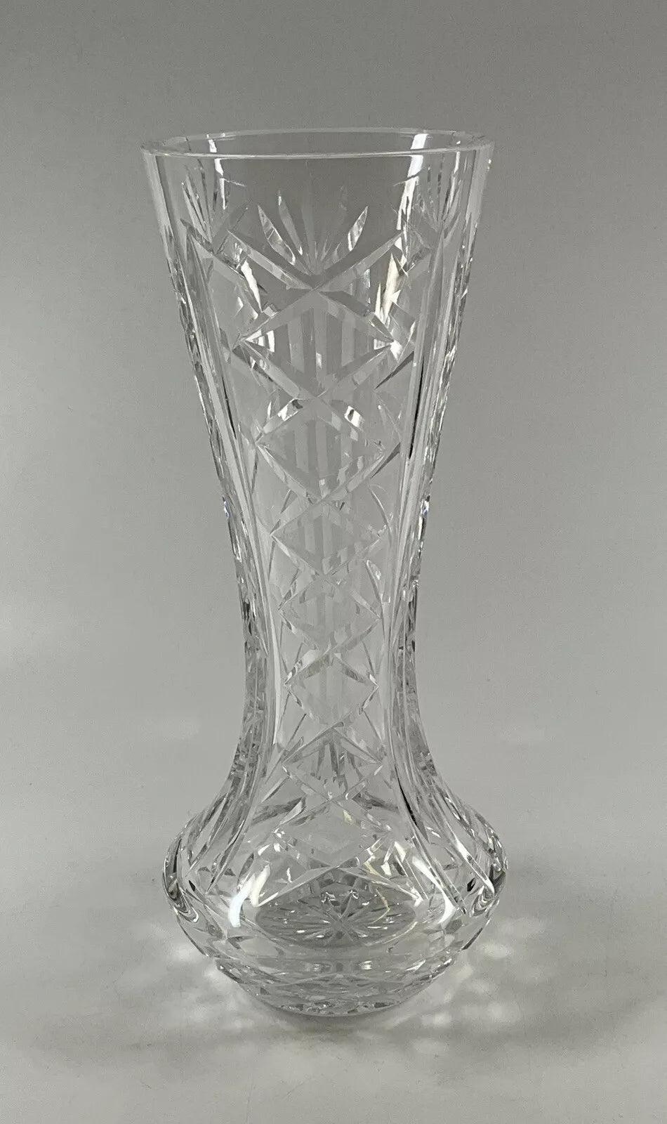VINTAGE WATERFORD CUT LEAD CRYSTAL VASE GOTHIC MARK SH23