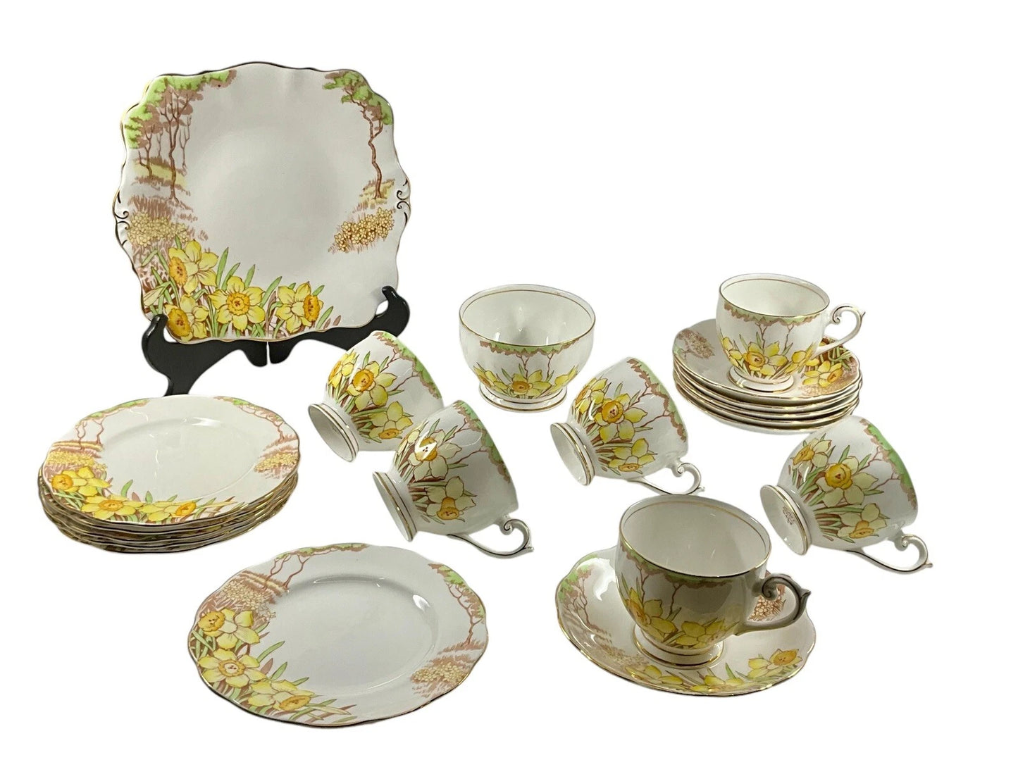 VINTAGE BELL SPRINGMORN 20 PIECE TEA SET SH27