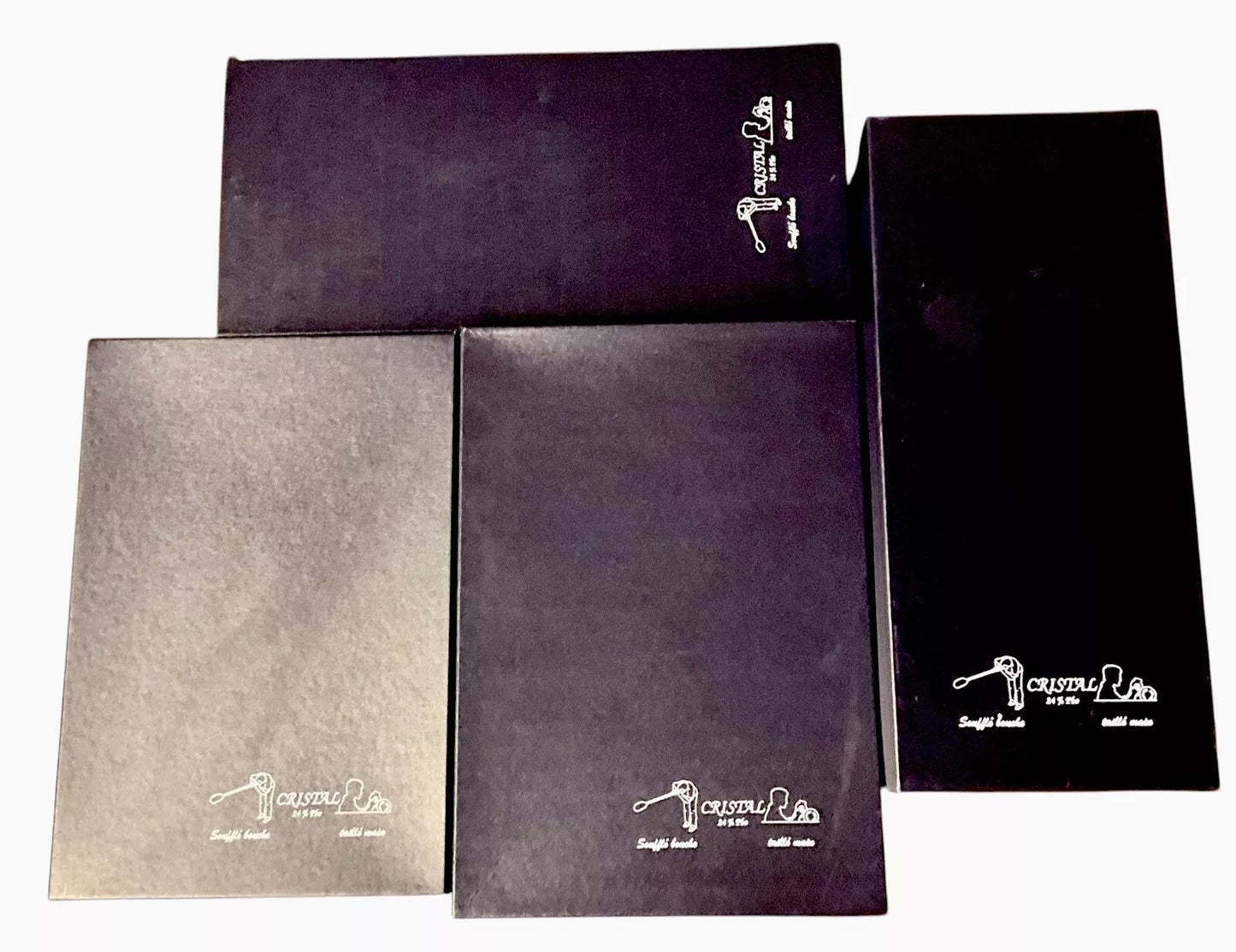 FABULOUS FRENCH CUT LEAD CRYSTAL 20 PIECE WHITE/RED/CHAMPAGNE AND CLARET JUG