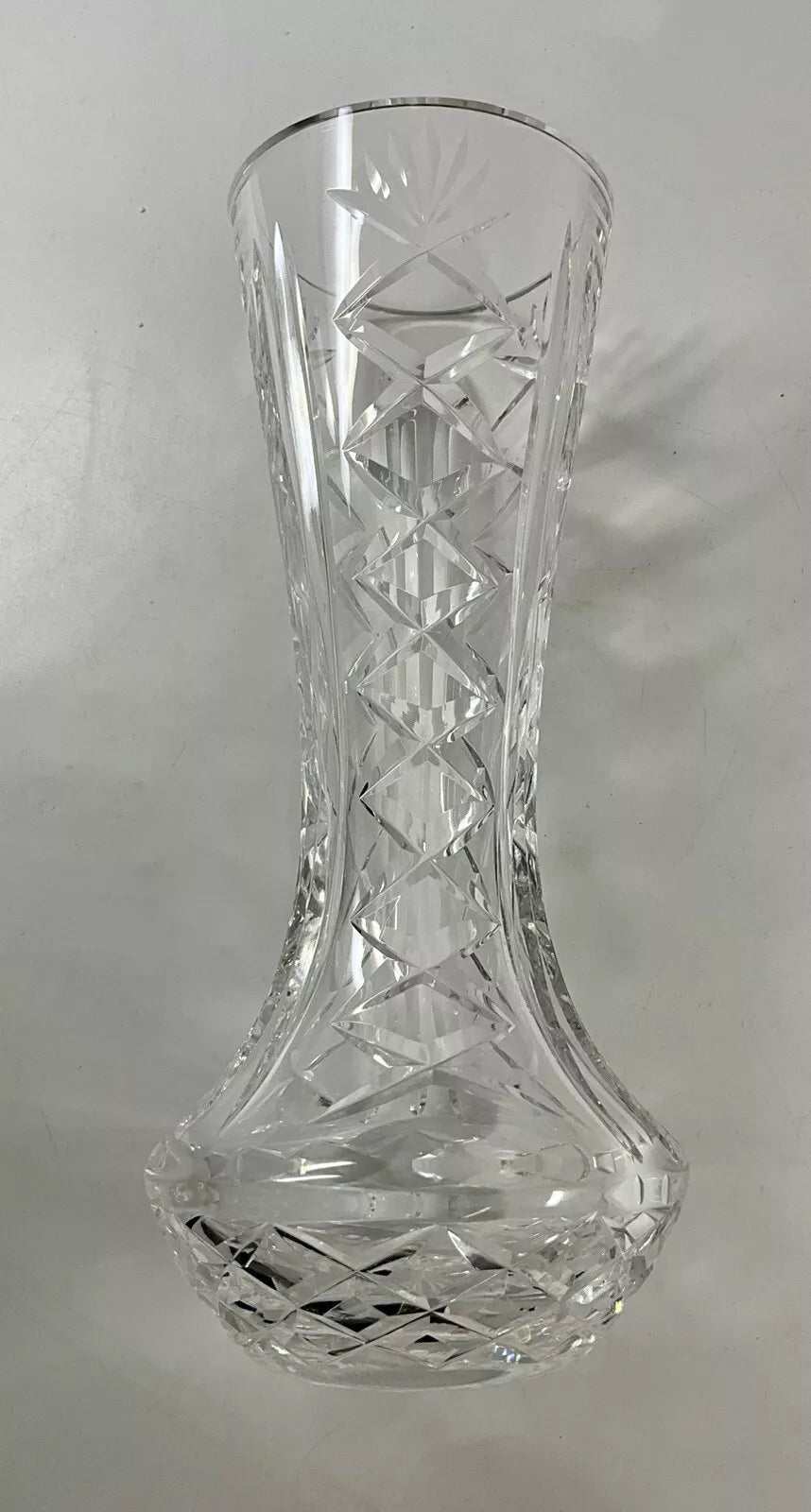 VINTAGE WATERFORD CUT LEAD CRYSTAL VASE GOTHIC MARK SH23