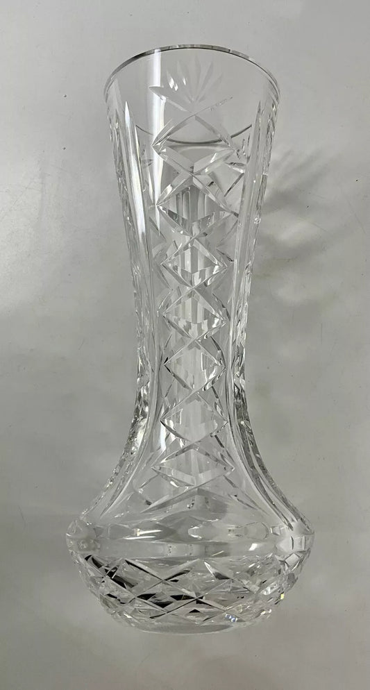 VINTAGE WATERFORD CUT LEAD CRYSTAL VASE GOTHIC MARK SH23