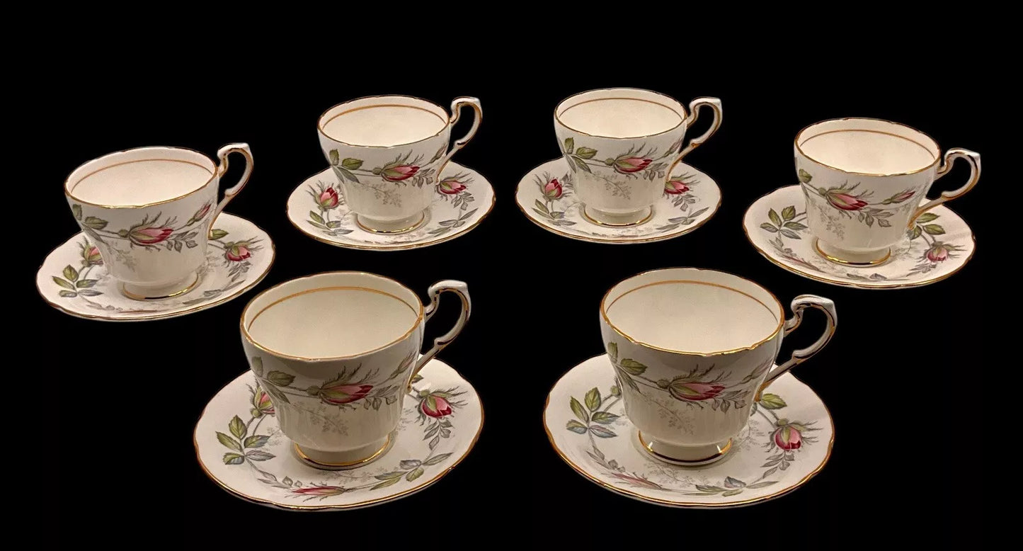 PARAGON BRIDAL ROSE 16 PIECE COFFEE SET INCLUDING COFFEE POT Sh32