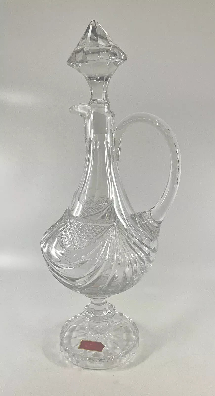 FABULOUS FRENCH CUT LEAD CRYSTAL 20 PIECE WHITE/RED/CHAMPAGNE AND CLARET JUG