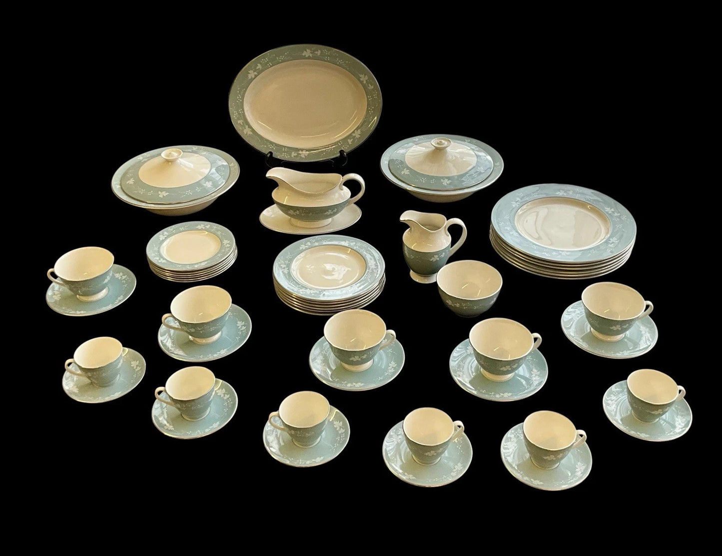 ROYAL DOULTON REFLECTION 47 PIECE DINNER/TEA/COFFEE SET