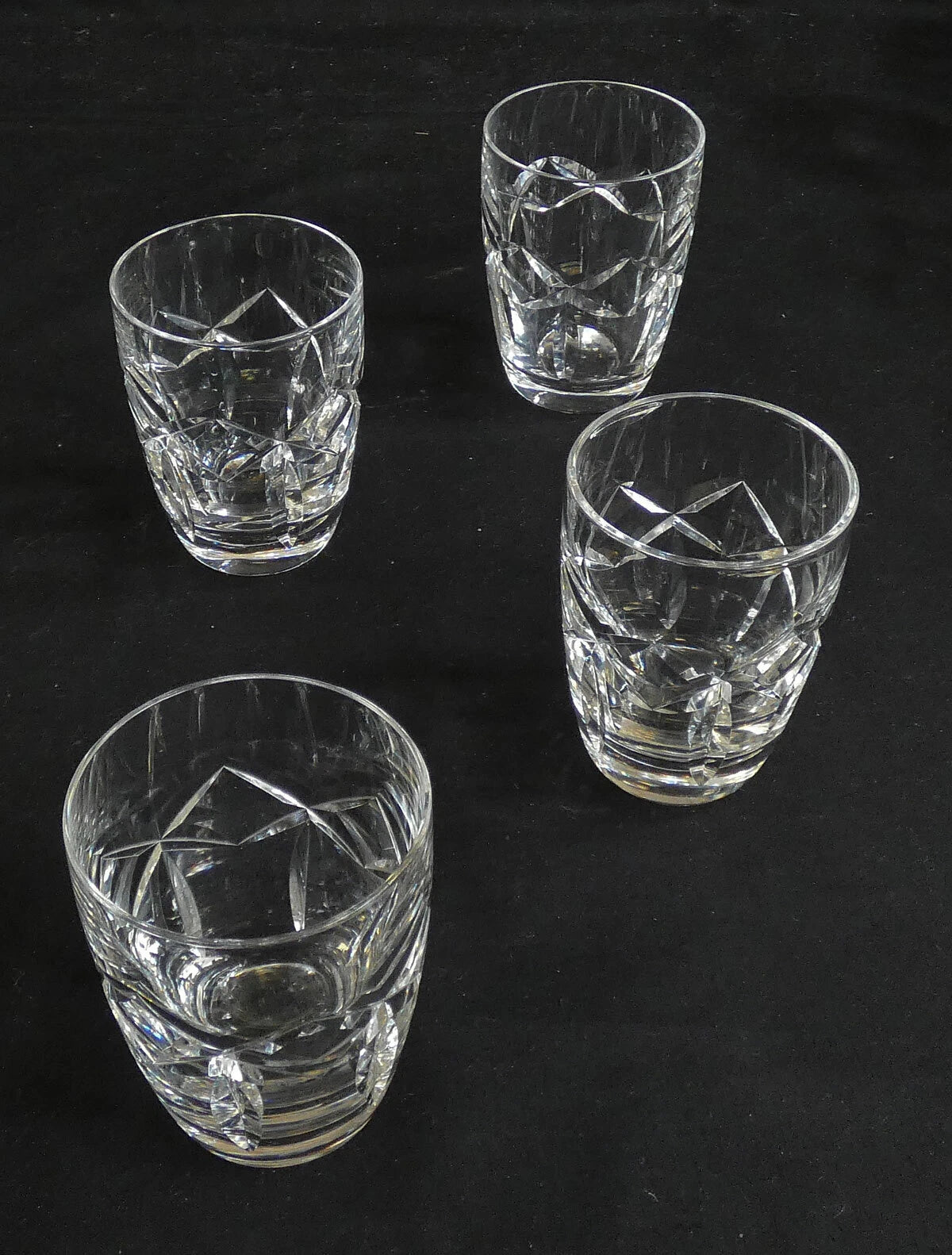 Waterford Lead Crystal Kerry Whiskey Tumblers Set of 4 Gothic etched Sh38