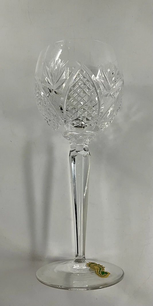 Share WATERFORD CUT LEAD CRYSTAL DUNMORE GOTHIC MARK SET OF 6 HOCK GLASSES SH56