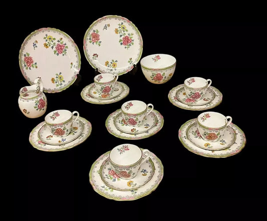 ANTIQUE COPELAND SPODE 22 PIECE TEA SET STUNNING CONDITION Sh71